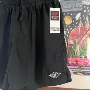 NWT Vintage Jantzen Black Swim Shorts with Logo